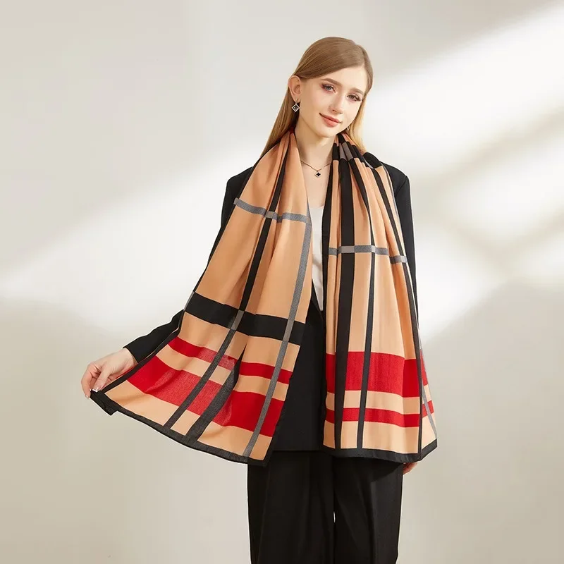 

2025 autumn and winter baggy velvet scarf long flowing versatile silk scarf shawl