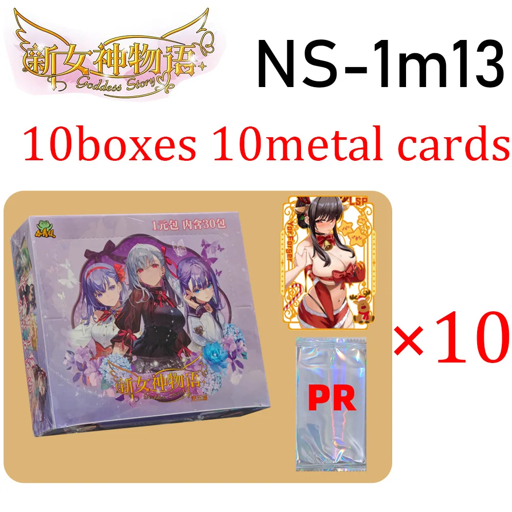 New Goddess Story 1m13 NS-13 Collection Card 10boxes Meta cards Girl Party Swimsuit Booster Box Doujin Toys And Hobbies Gift