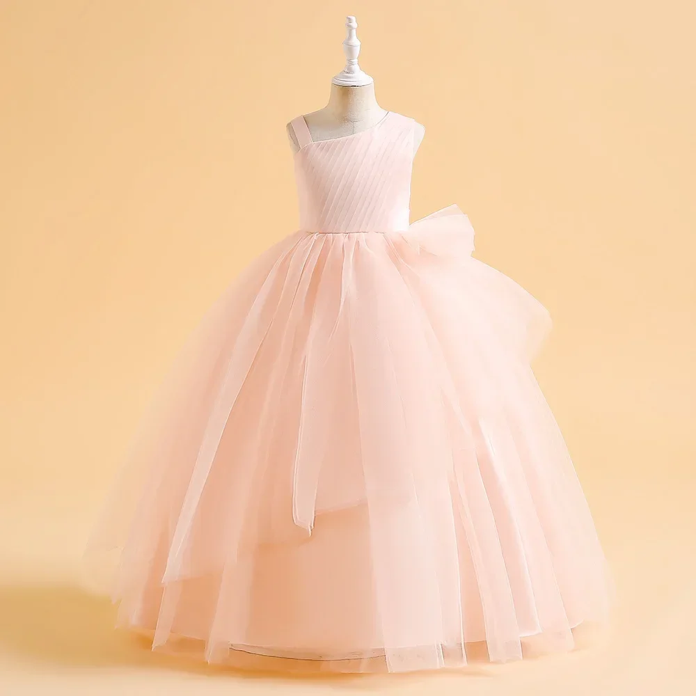 Tulle Green Christmas Dresses For Girls Children Costume Elegant Kids Wedding Party Dress Teen Girl Birthday Evening Vestidos
