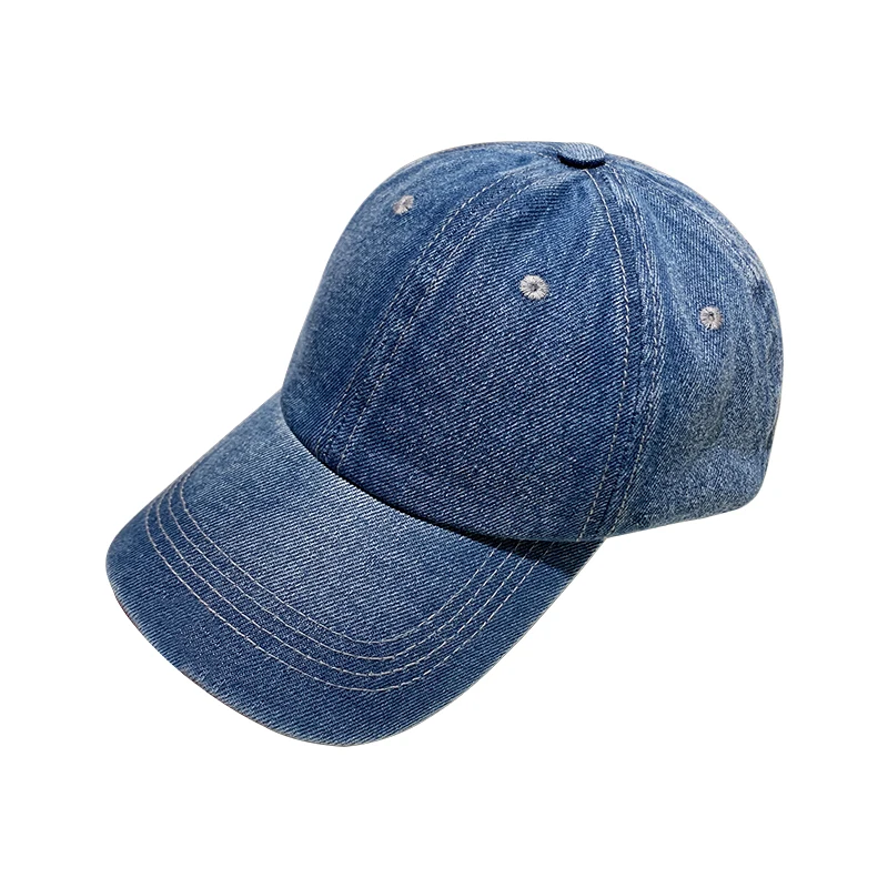 Hat for Women Men Vintage Solid Denim Baseball Cap Snapback Washed Simple Visor Cap Men Golf Hat Casquette Kpop Trucker Hat