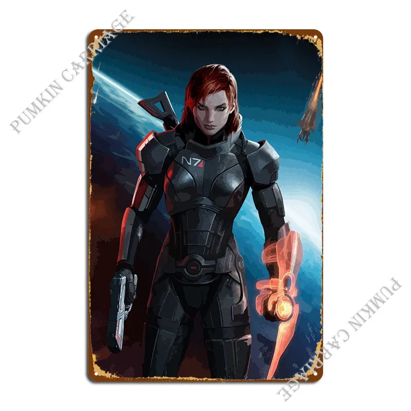 Mass Effect Andromeda Metal Plaque Poster Mural Printed Pub Garage Designing Tin Sign Poster