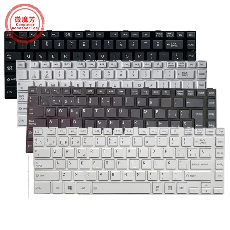 

SP/US NEW Keyboard For TOSHIBA Satellite L40-A L45-A L40D-A S40-A/ C40-A C45-A English/Spain Laptop