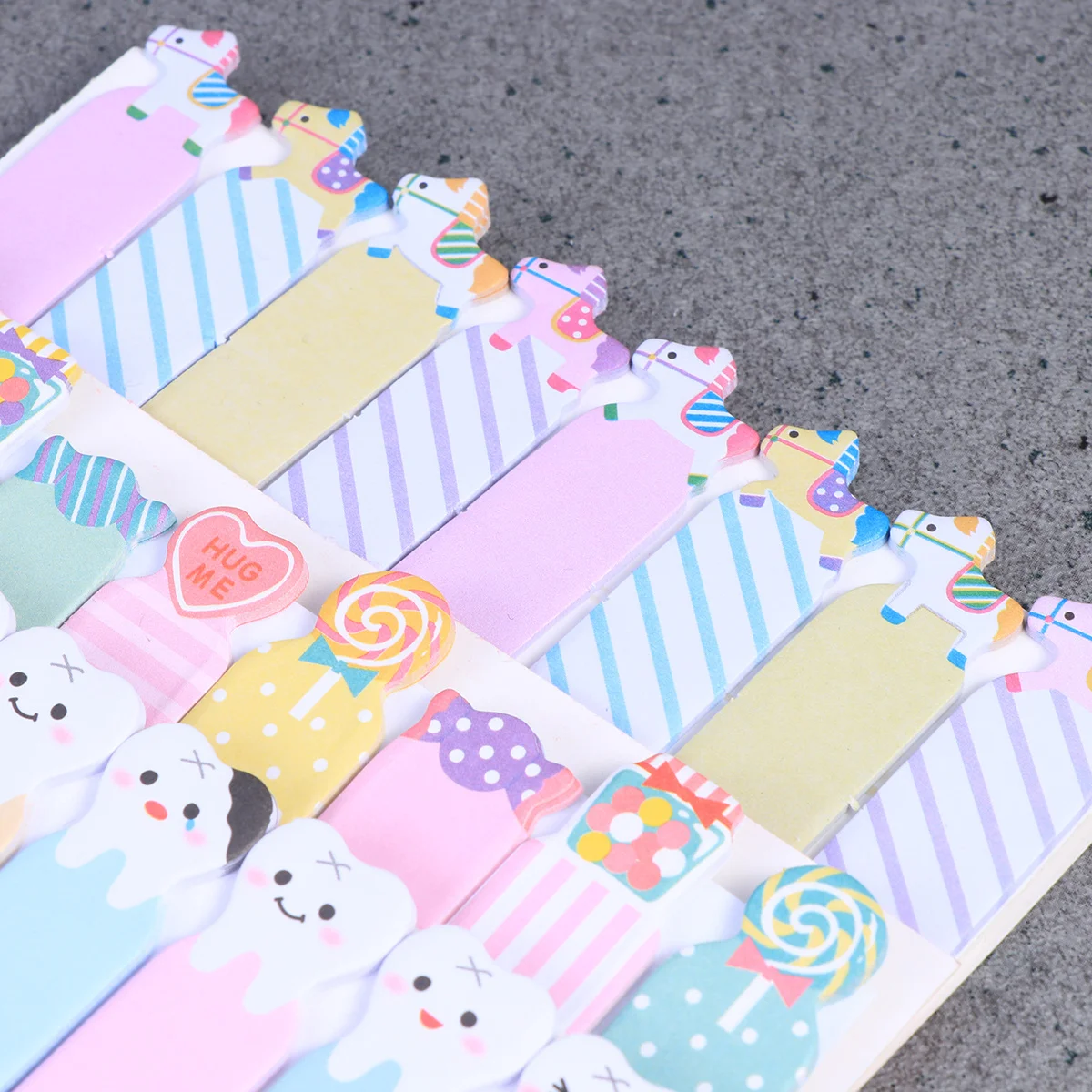 

10Pcs Cute Cartoon Animal Removable Adhesive Paper Notes for Time Schedules Home Work Study Self-Stick Pad