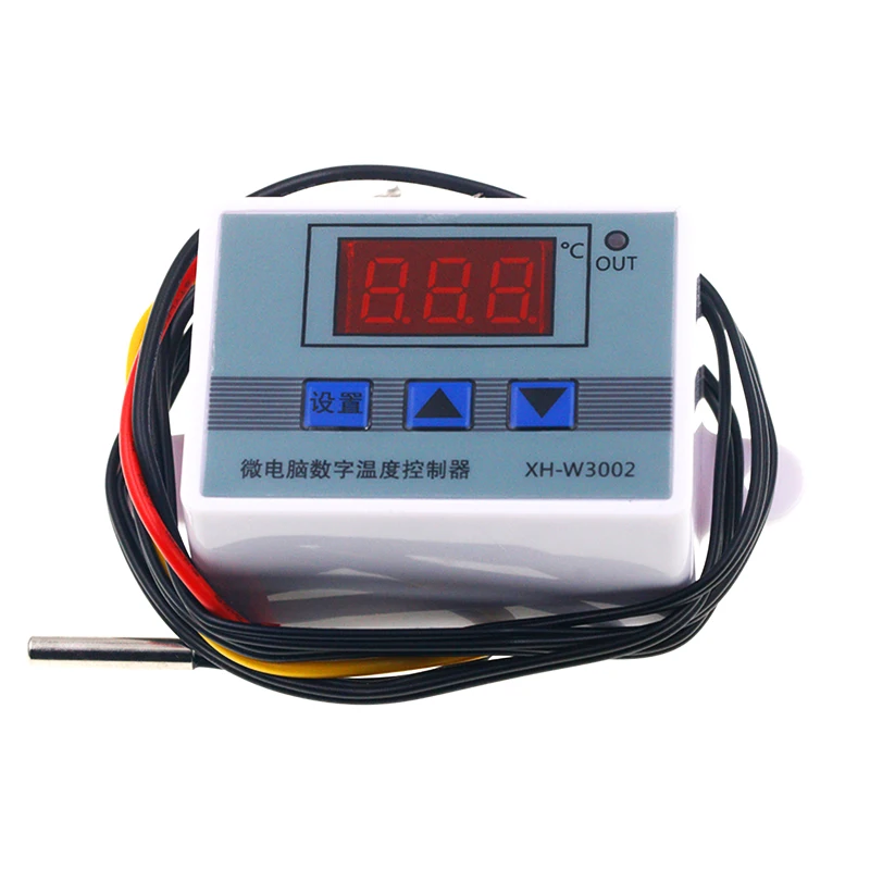 W3002 microcomputer digital display intelligent temperature controller module control switch dual temperature dual control elect