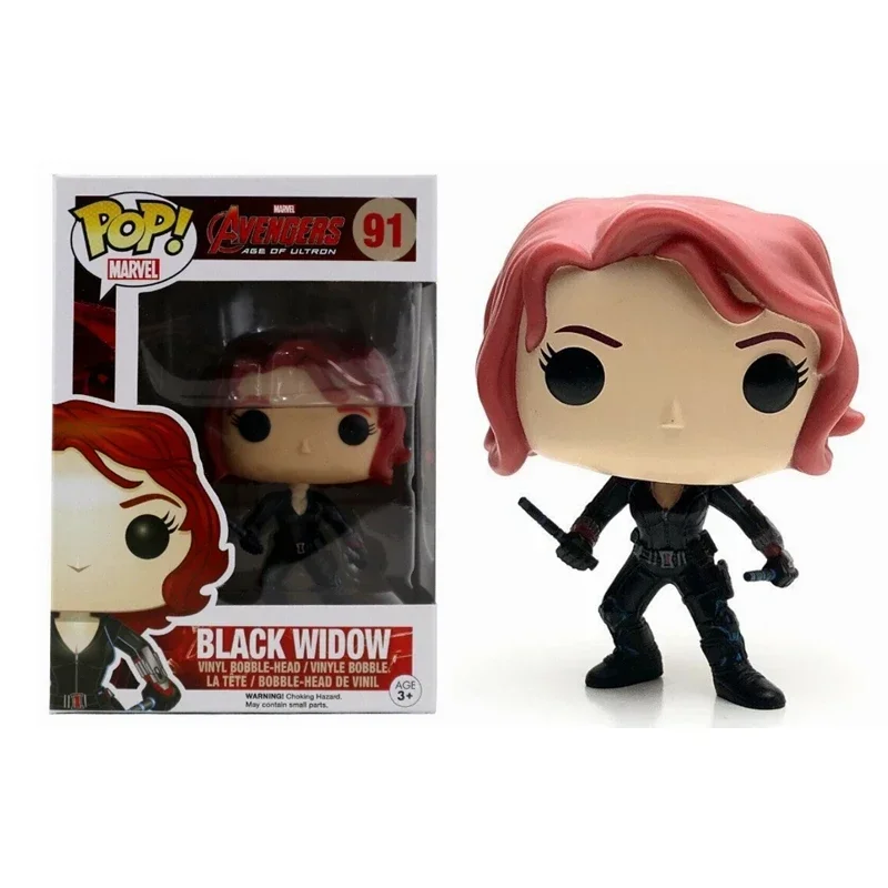 FUNKO POP Chegada mais recente de filmes e tema de TV Viúva Negra # 91 # 103 brinquedos modelo de figura de ação para crianças presentes de aniversário