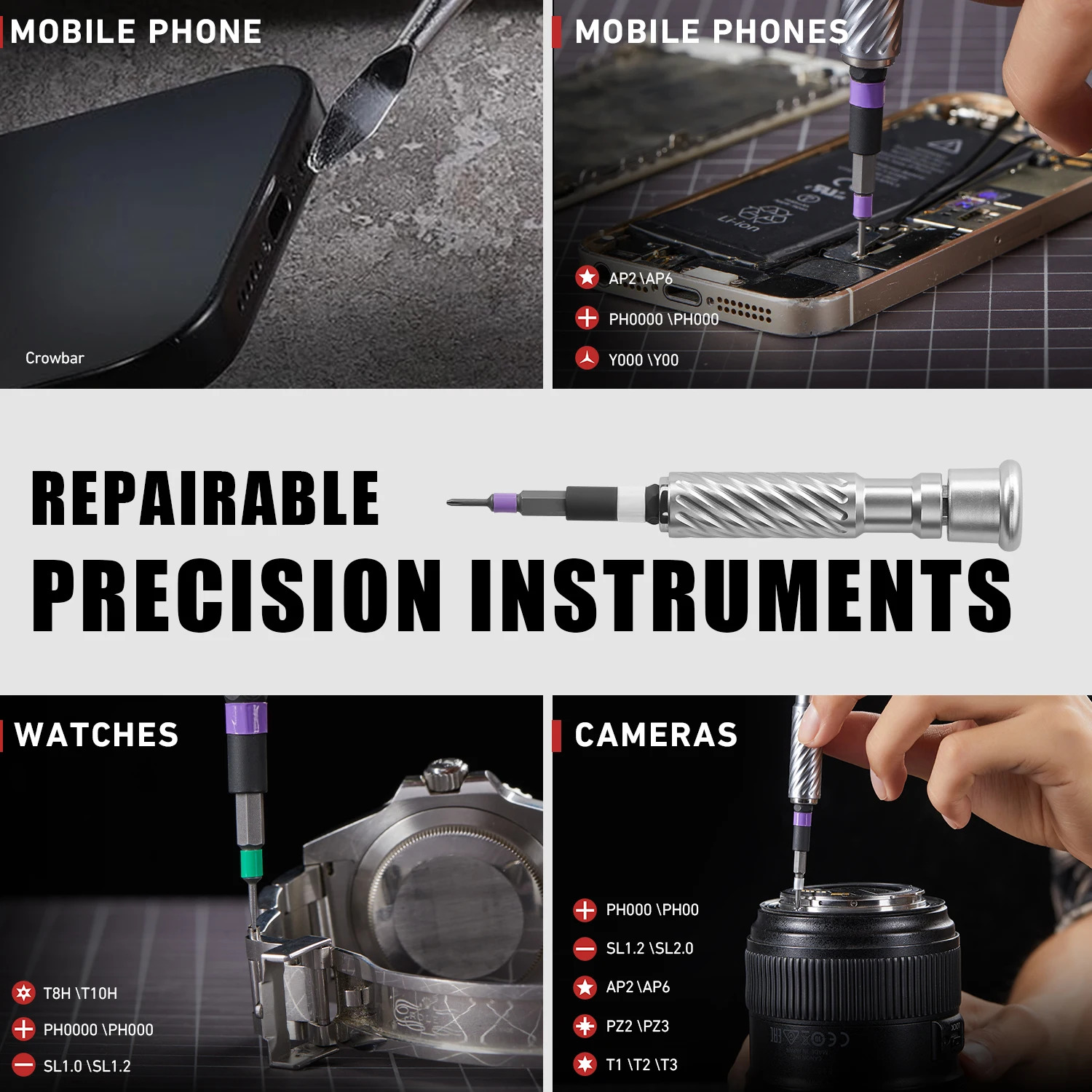 ชุดไขควงแม่เหล็กพร้อมด้ามจับแม - Furniture Joint Hardware บทวิจารณ์และราคา