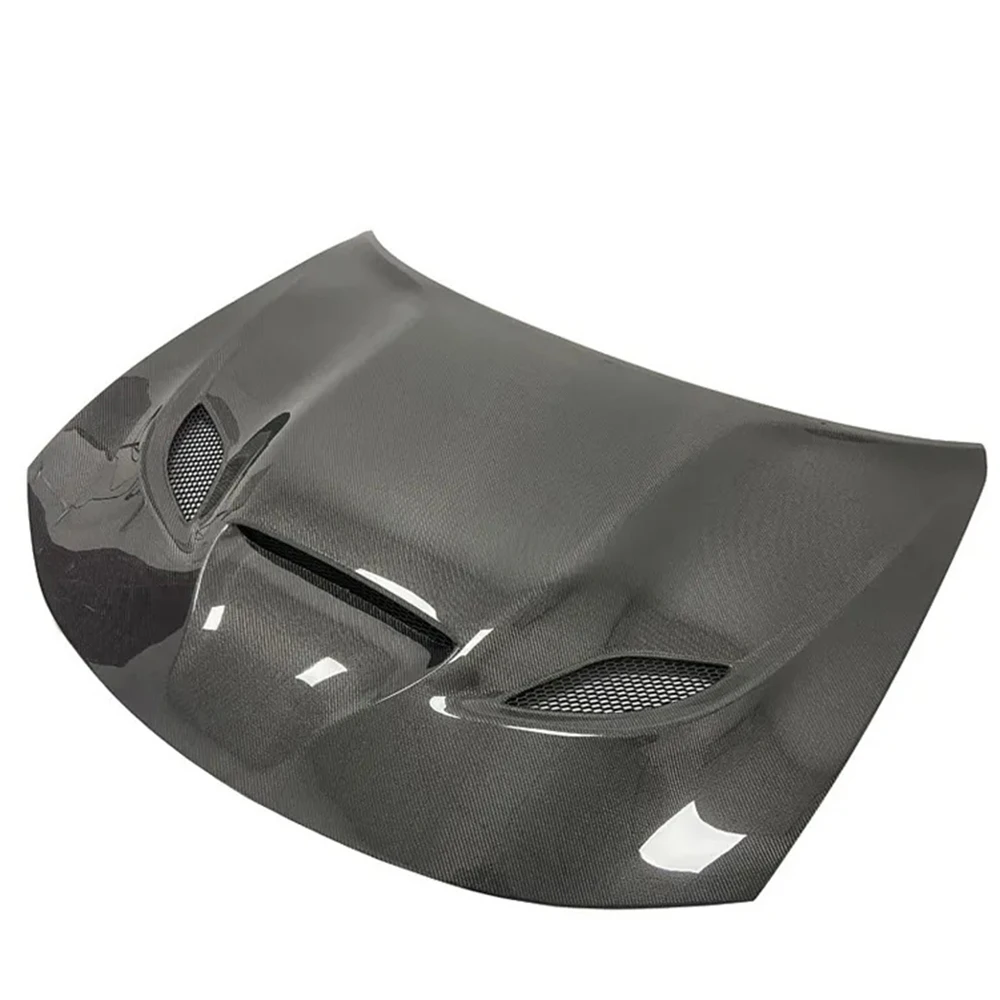 

Передний капот двигателя из углеродного волокна для Dodge Charger 2015 2016 2017 2018 2019 2020 2021 2022 2023, 100% протестировано хорошо