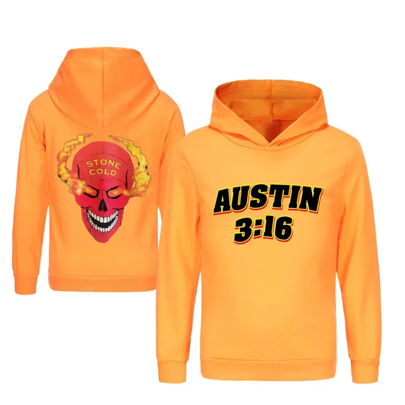 حار أوستن الكرتون ملابس الاطفال أوستن 3:16 مزدوجة الوجهين طباعة هوديي طفل الفتيات الربيع/الخريف أبلى الأولاد بلوزات الموضة