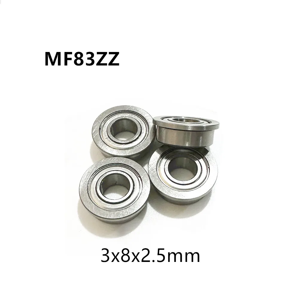 MF83ZZ 3x8x2.5mm cuscinetti flangiati cuscinetto a sfere a gola profonda in miniatura con labbro