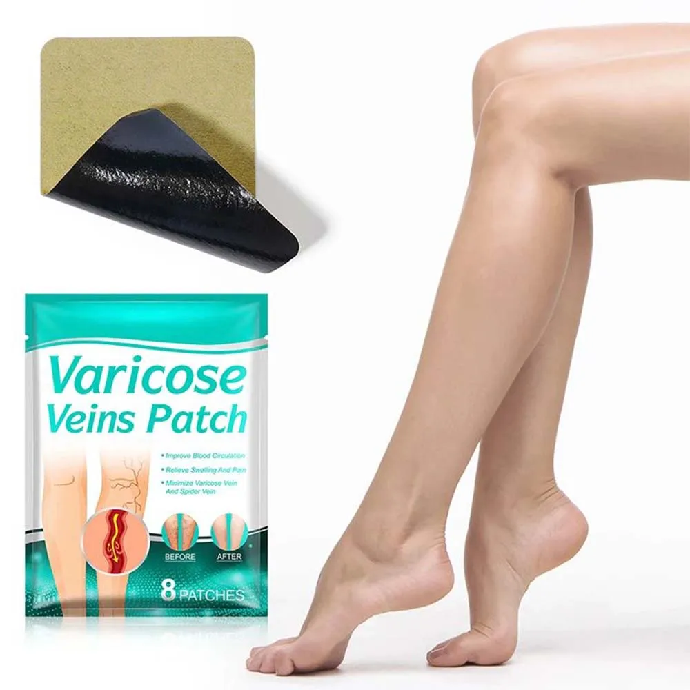 ZK30 8PCS Varicose vein patches  varicose veins Vasculitis Varicose vein patches Spider vein treatment patches medical sticker