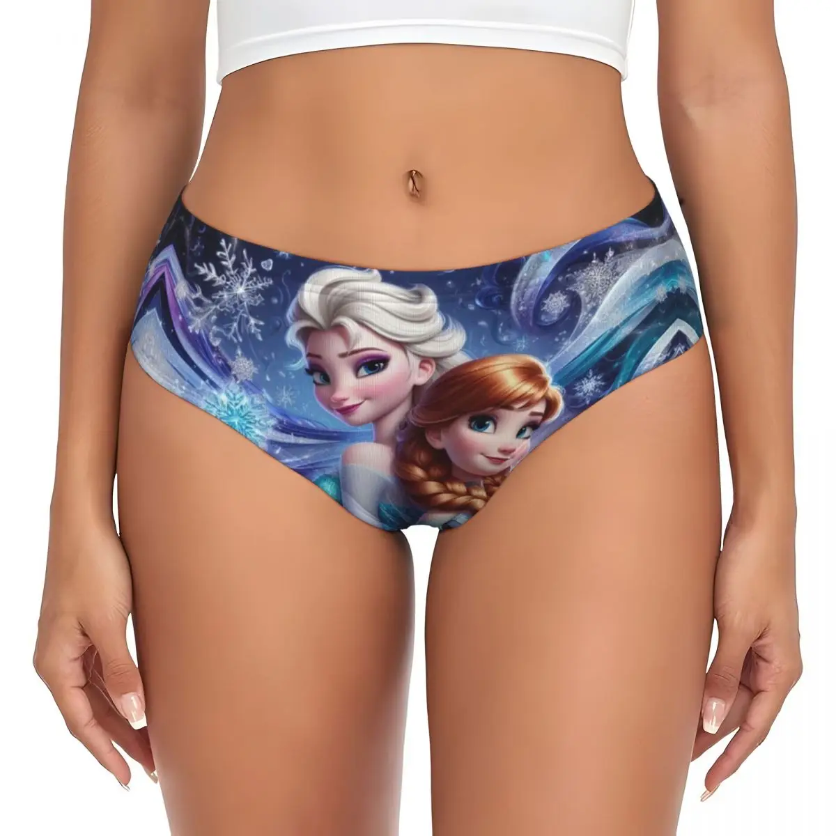 Custom Women Anna And Elsa Frozen Panties Comfort Briefs Underwear