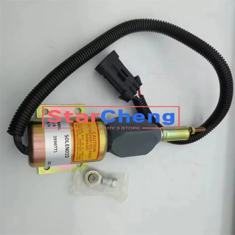 

Higher Quality for Cummins 24V Fuel Shutoff Stop Solenoid 3990771 Excavator Parts