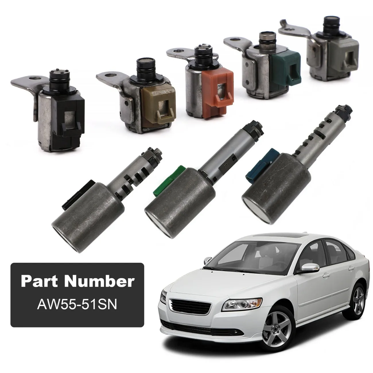 

AW55-51SN AW55-50SN For Volvo V70 V50 XC90 XC70 S40 For Chevrolet Transmission Solenoid Kit Shift Control Solenoid Valve Kit