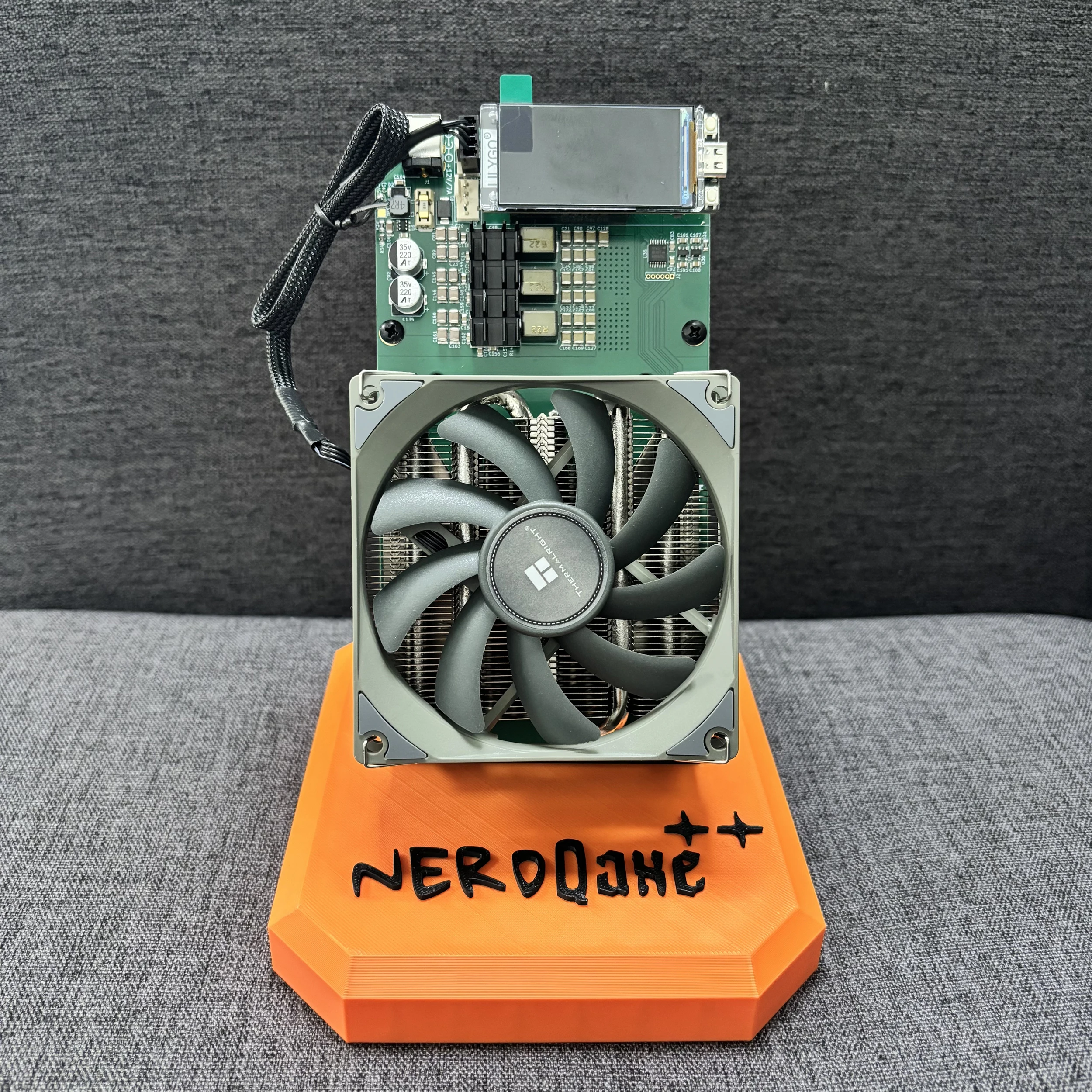 NerdQaxe ++ 4.8TH/s Bitcoins Miner 4 قطع BM1370 Asic Chip Solo BTC 68W 2.4G WiFi آلة تعدين مفتوحة المصدر #2