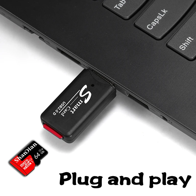 Lector de tarjetas SD USB 2,0, Lector de tarjetas Micro USB, Lector de tarjetas de memoria SD TF