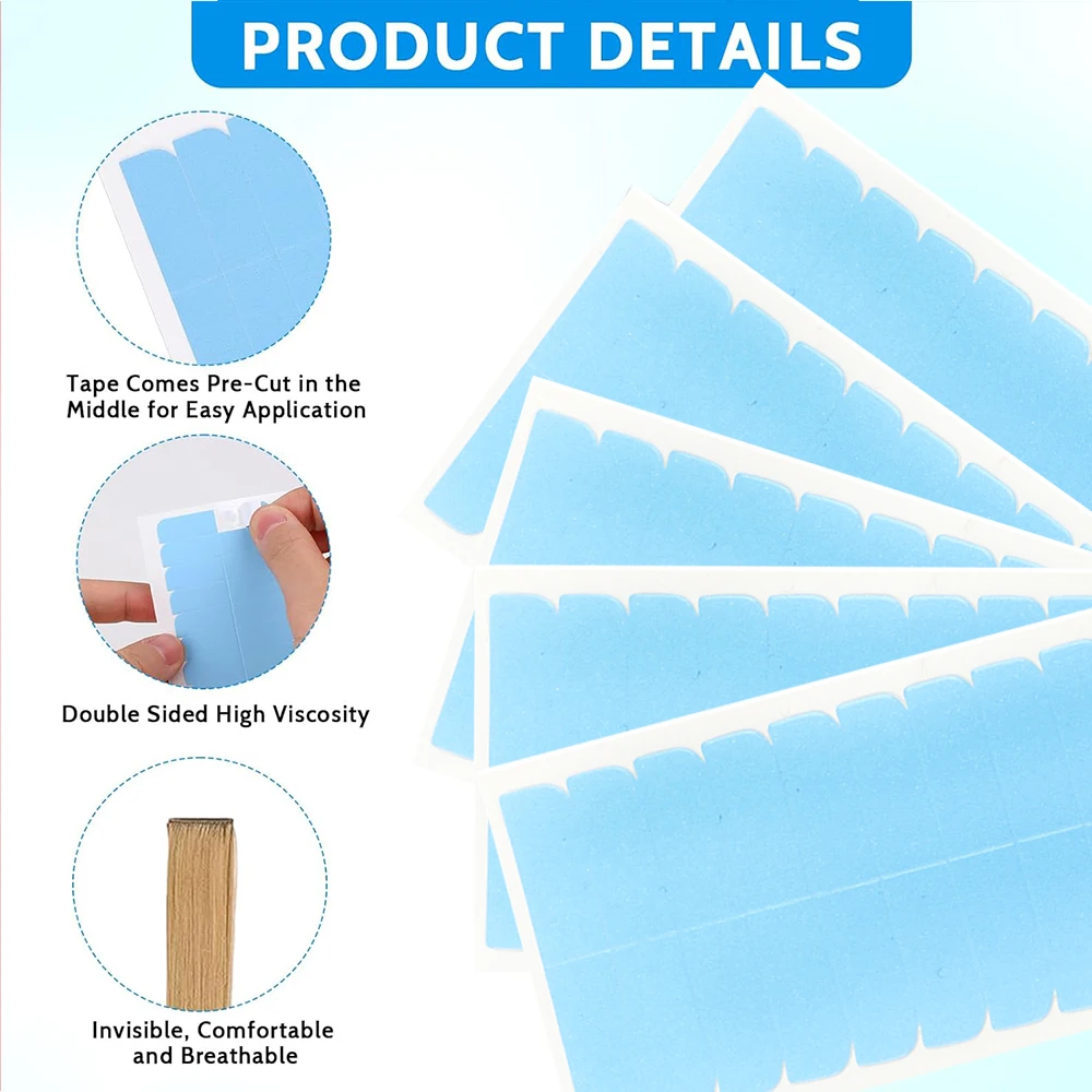 Double Sided Hair Extension Tape, 120/480/720 Pcs