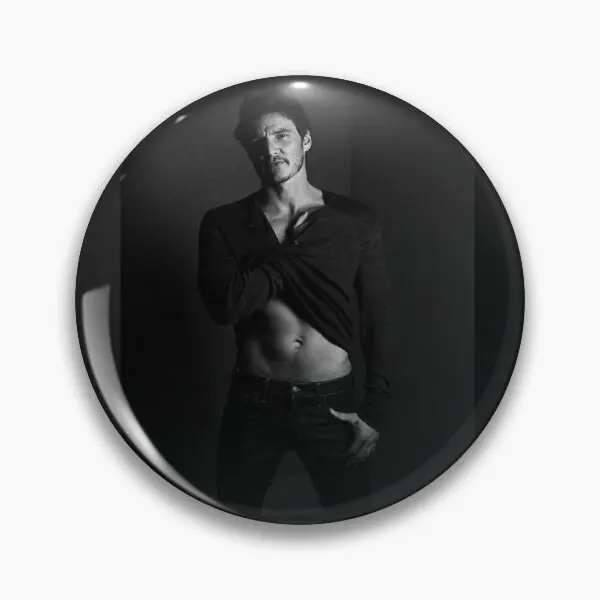 Pedro Pascal Bw I  Soft Button Pin Clothes Funny Fashion Metal Gift Lover Hat Badge Jewelry Lapel Pin Cartoon Women Creative