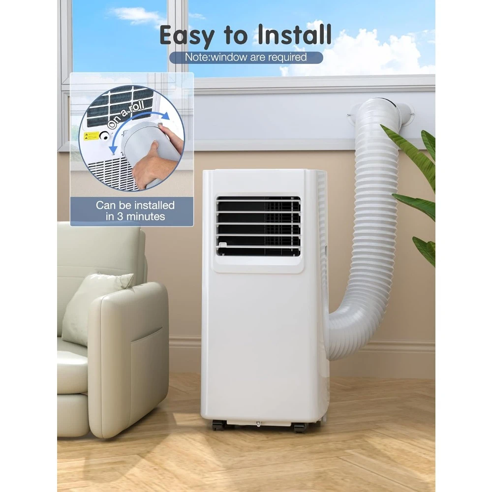 Draagbare Airconditioners, Instelbare Snelheid, Draagbaar, Digitaal Display, Automatische Uitschakeling, Timer, Slaapstand En Weinig Ruis, Airconditioner