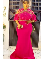 Plus Size Afrikaanse Feestjurken voor Vrouwen Dashiki Ankara Bruiloft Avondjurk Bodycon Maxi Lange Kerst Jurk Afrika Kleding