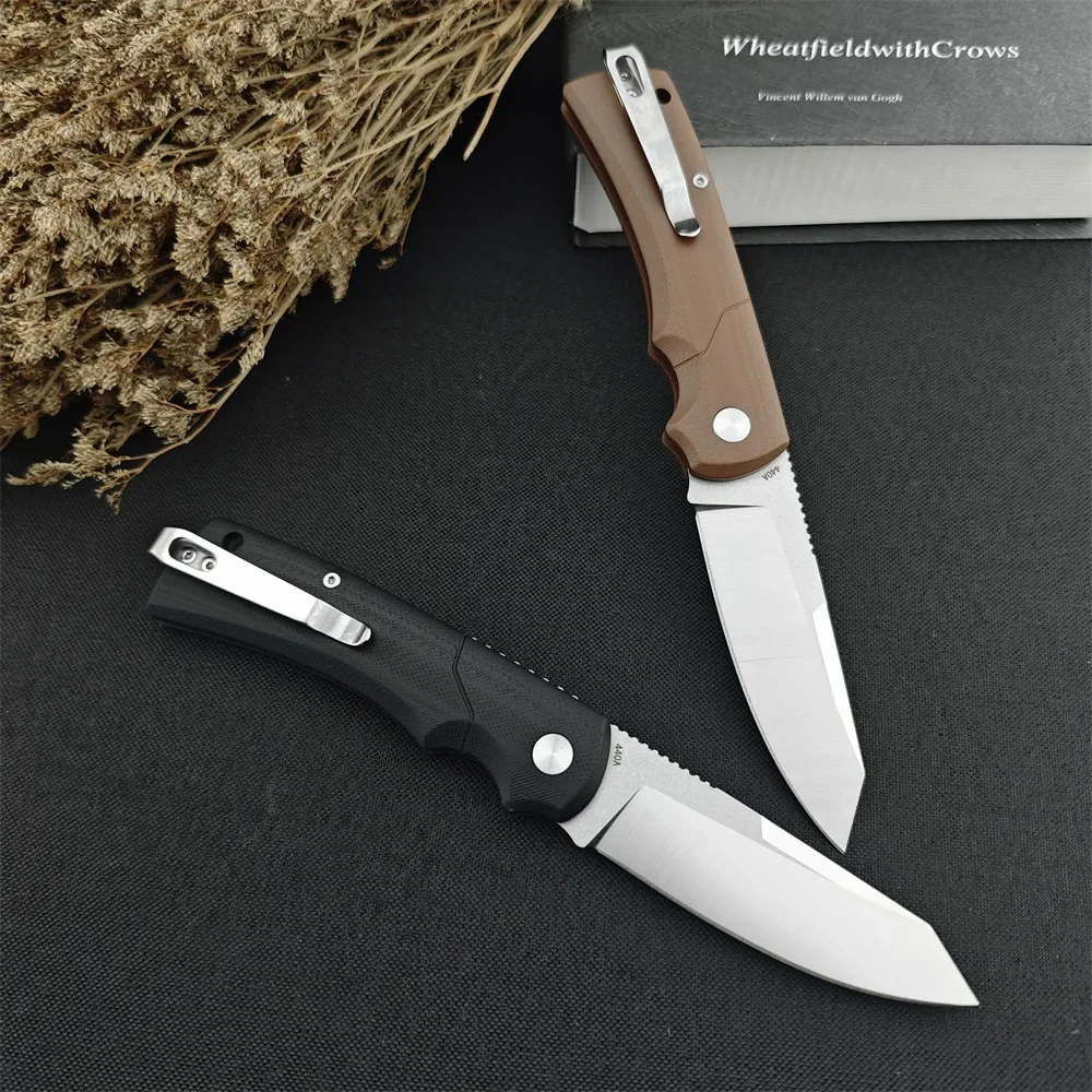 Folding Pocket Knife BK 440 High Quality Outdoor Knife Survival Camping Hiking Hunting Tools Gift 440A Blade G10 Handle