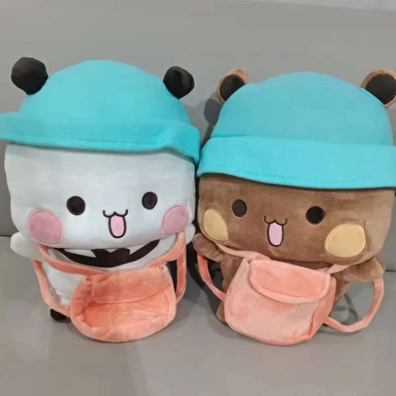 Juguete de peluche de oso de dibujos animados Bubu y Dudu Panda, muñeco de peluche Kawaii, almohada de Animal de peluche suave, regalo para niños, regalos de cumpleaños