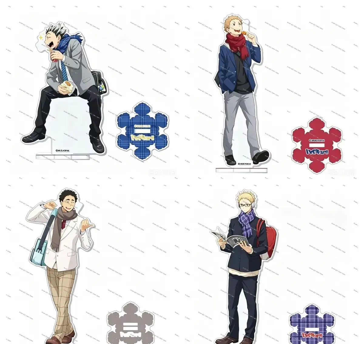 15cm Anime Acrylic Stand Model Bookshelf Decoration Lovely Products High Definition Images Haikyu!! As A Gift For Fans Keychain