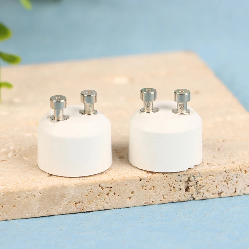 2 buah GU10 untuk MR16 soket keramik dasar bohlam lampu LED Halogen GU10 ke GU5.3 G5.3 G4 adaptor dudukan lampu konverter putih