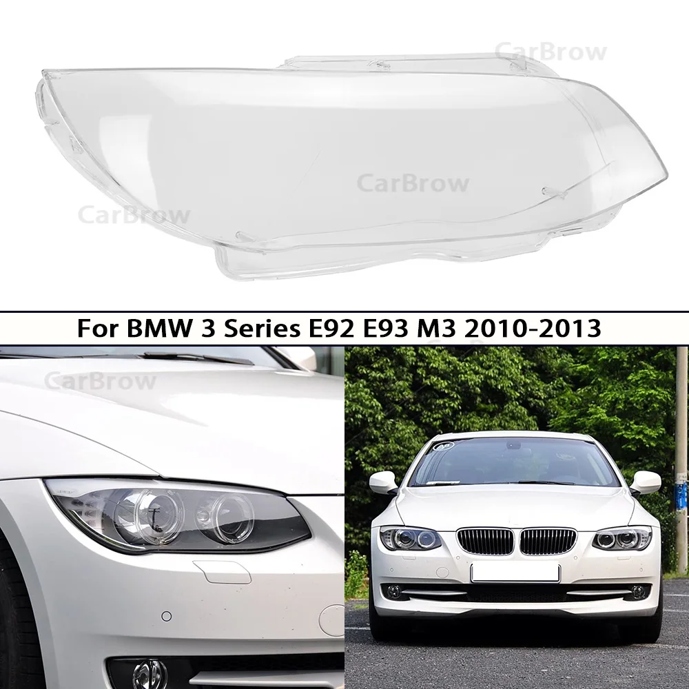 

For BMW 3 Series E92 E93 (Two-door Coupe) 2006-2013 Headlamp Lamp Cover Transparent Headlight Shell Lens Lampshade