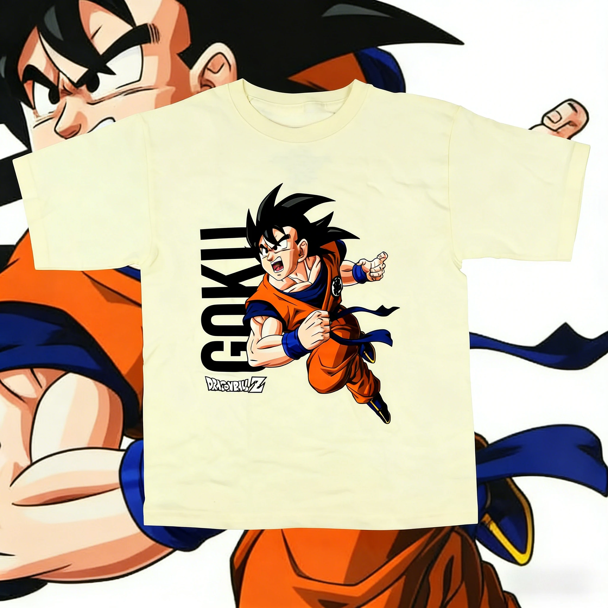 2026 Neues Sommer-T-Shirt zum 40. Jubiläum von Dragon Ball mit Son Goku, 100% Baumwolle, Anime-Print, Übergröße, Lässige Streetwear, Unisex, Y2K