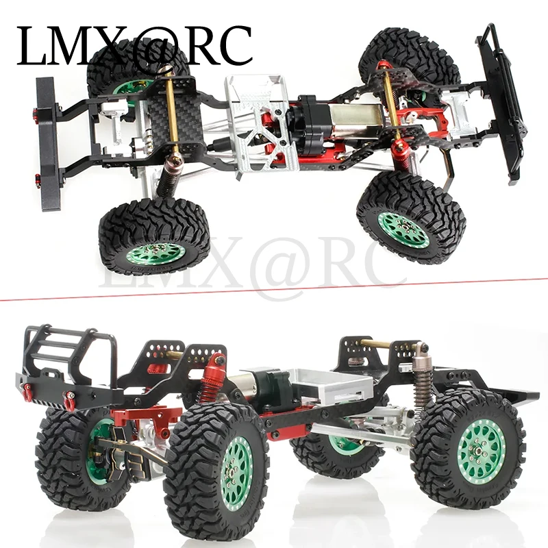 TRX4M LCG zestaw podwozia z włókna węglowego rama szyna dźwigowa dla TRX4M 1/18 gąsienica RC części zamienne do samochodów akcesoria