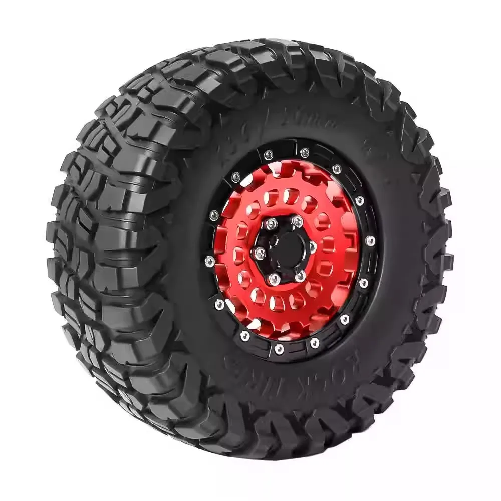 2.6 بوصة معدنية Beadlock عجلة حافة 136 مللي متر المطاط الإطارات الإطارات ل 1/7 1/8 تسلق سيارة CROSSRC MK07 H8h YK4082/83 ترقية الملحقات #3