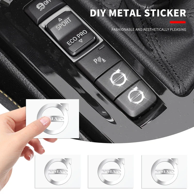 

2/5/10 шт. автомобильные 3D металлические значки, авто интерьерный декор, логотип, наклейки для Volvo R Design Xc60 V60 S60 V40 V50 S40 S80 C30 Xc40 Xc70