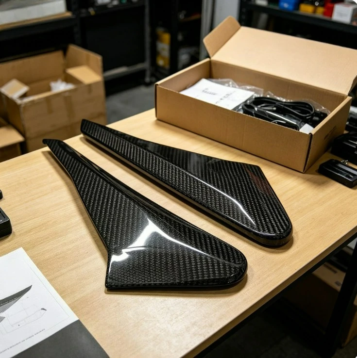 

For Aprilia RS 660 2020-2025 Real Carbon Fiber Motorcycle Fuel Tank Side Fairing Protector Cover