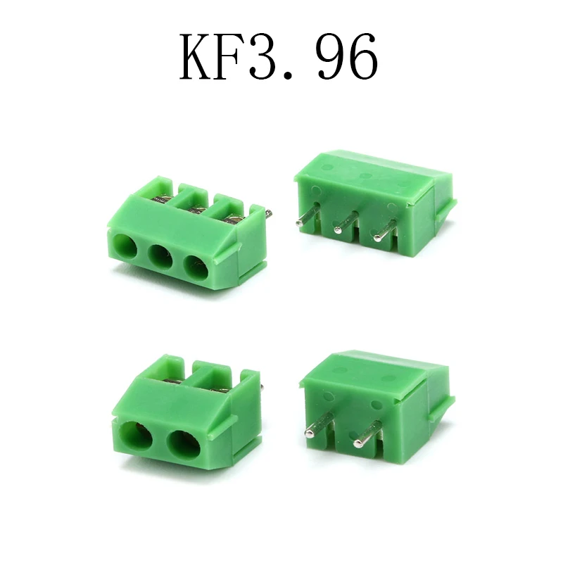 10pcs KF3.96 2P 3P 300V Connection Terminal Connector 3.96 MM Spacing Connect Plug-in Unit Split Joint Through Hole Mount Screw