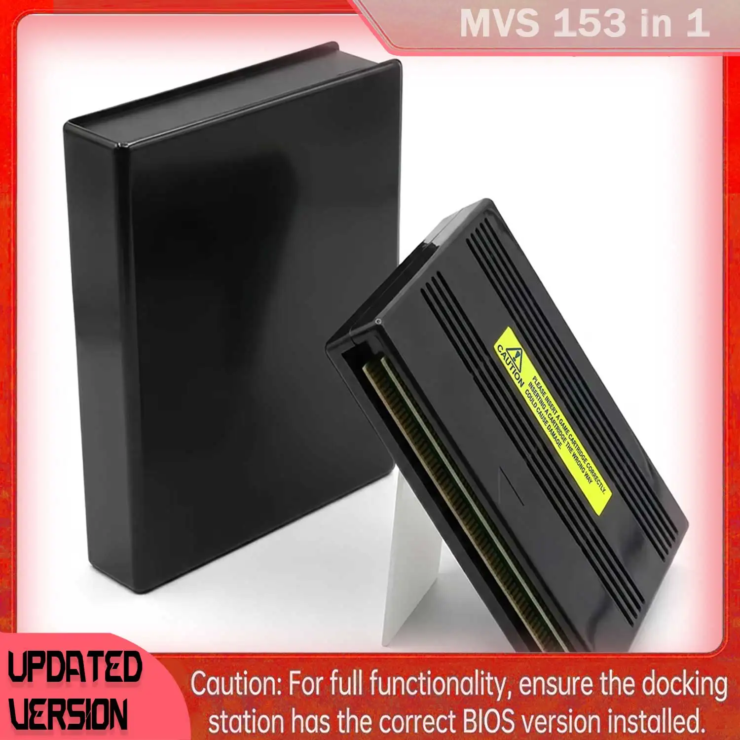MVS 153-in-1 Game Cartridge: Ultimate V7 Hardware, Full Classic Collection, No Dupes, Expandable