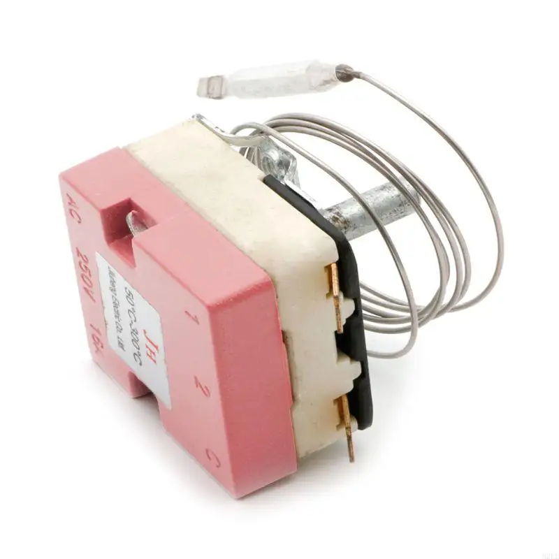 2025新しいロータリーダイヤルサーモスタット温度制御スイッチ温度コントローラー電気オーブン用AC220V 50-300度