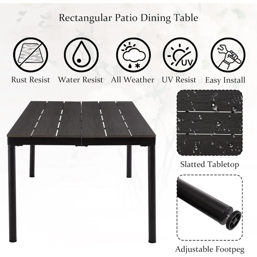 7-Piece Wicker Dining Set 4