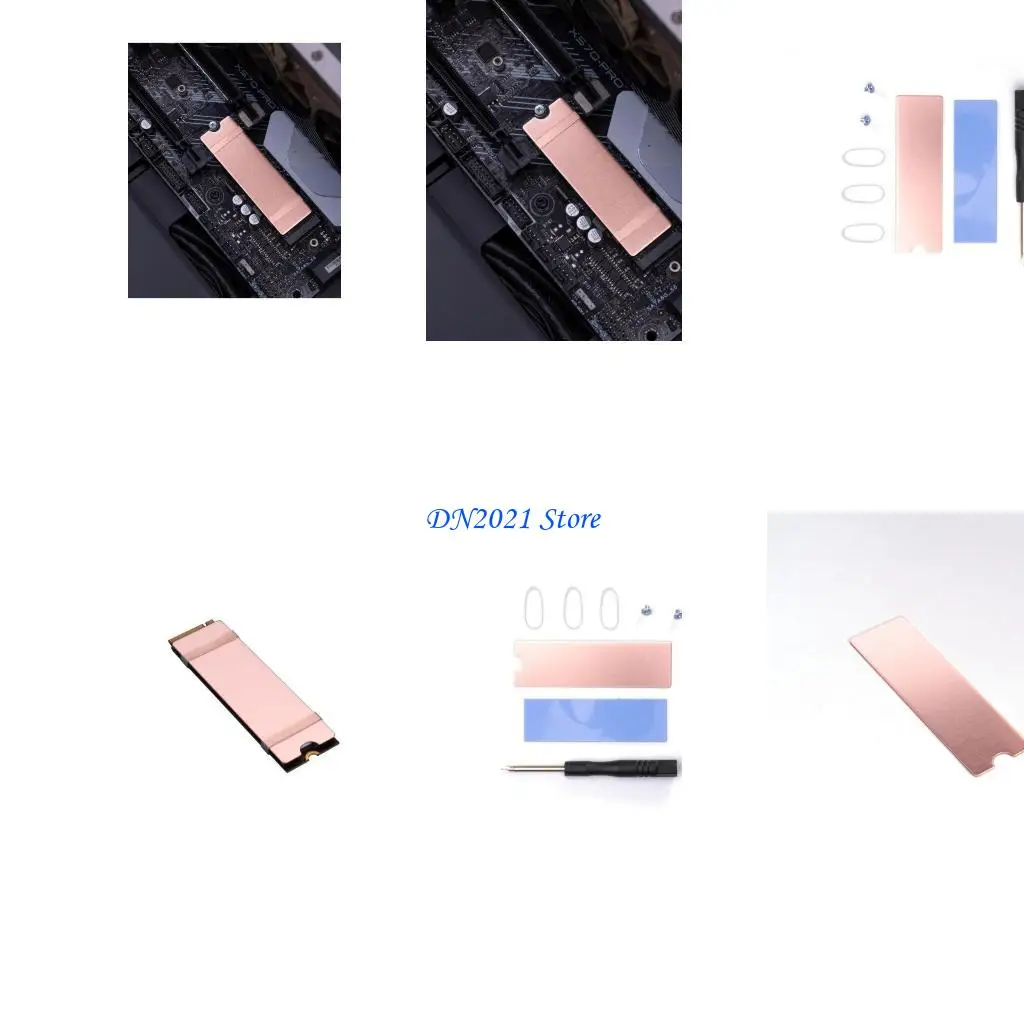 

F3KE Enhances Laptops SSD Lifespans M.2 2280 Heat Sink M.2 Heatsink SSD Coolers