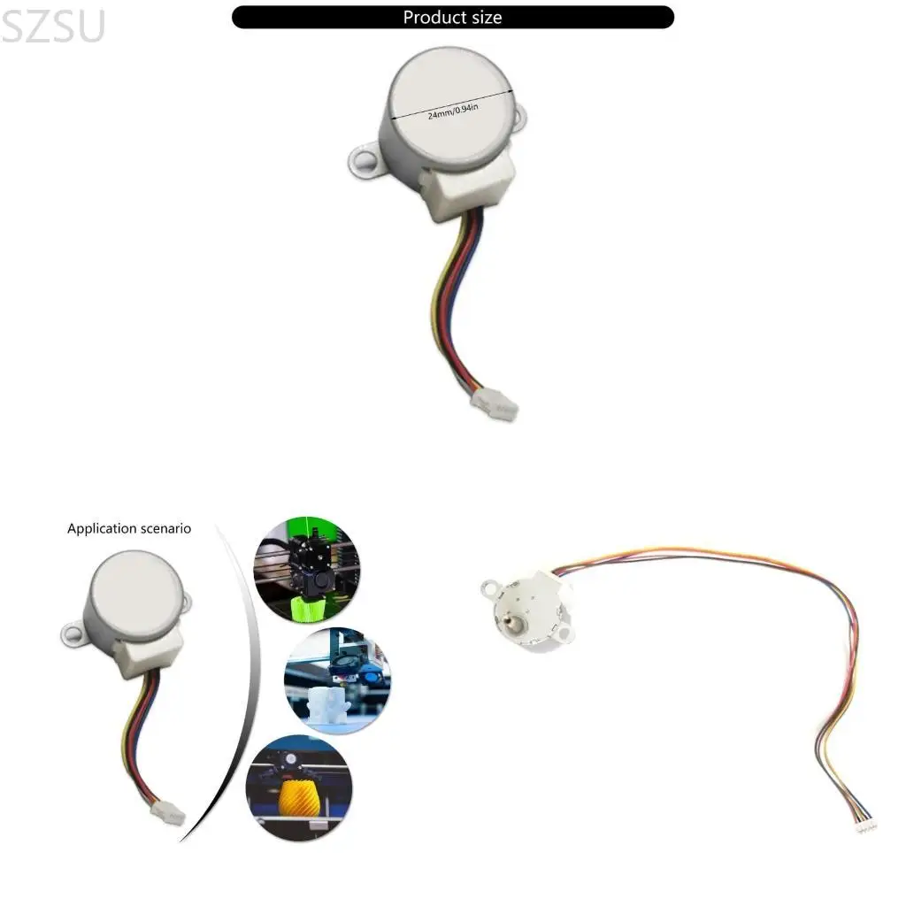 

SZSU Motor 24BYJ48 3.7V Deceleration Stepper Motor 4-phase 5-wire Wireless Camera