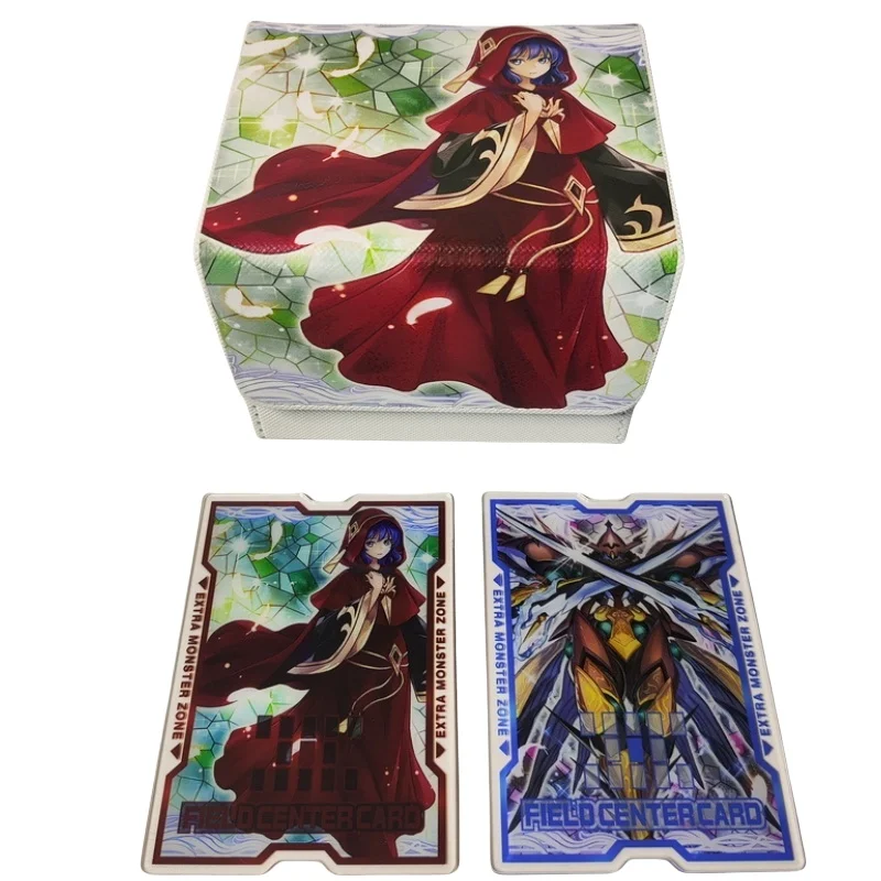 Card Case Yu Gi Oh Sauravis Lo The Prayers of The Voiceless Voice Tcg Diy Leather Action Toy Figures Anime Game Collection Box