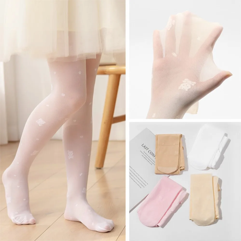 

Children's stockings summer thin section baby render anti-mosquito dance pantyhose cartoon thin girls tights