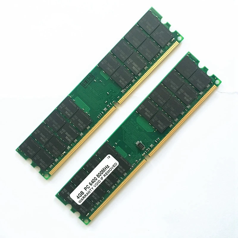 2X 4GB DDR2 ذاكرة الوصول العشوائي 800Mhz 1.8V PC2 6400 DIMM 240 دبابيس ل AMD اللوحة الأم ذاكرة الوصول العشوائي