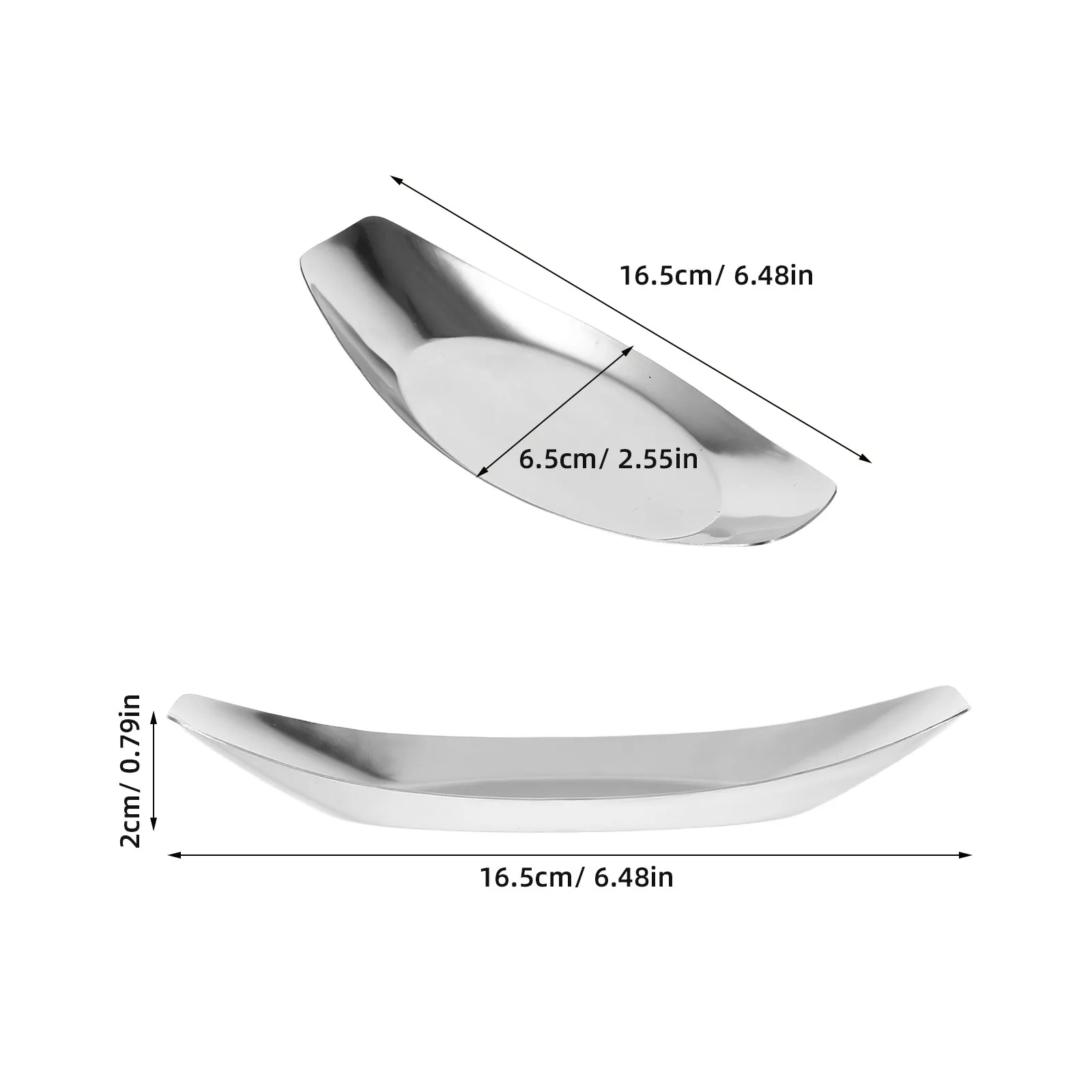 Stainless Steel Napkin Tray Unique Boat Design Snack Holder for Dining Table Kitchen Counter Hotel Guest Napkin Storage Serving view 5