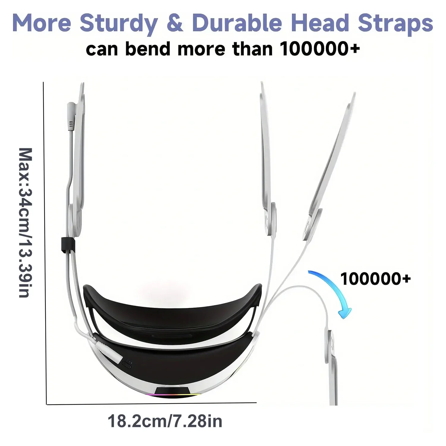 Battery Head Strap 10000mAh For Meta Quest 3 Elite Strap Replacement 18W Fast Charging Extend VR Playtime For Quest3 Accessories