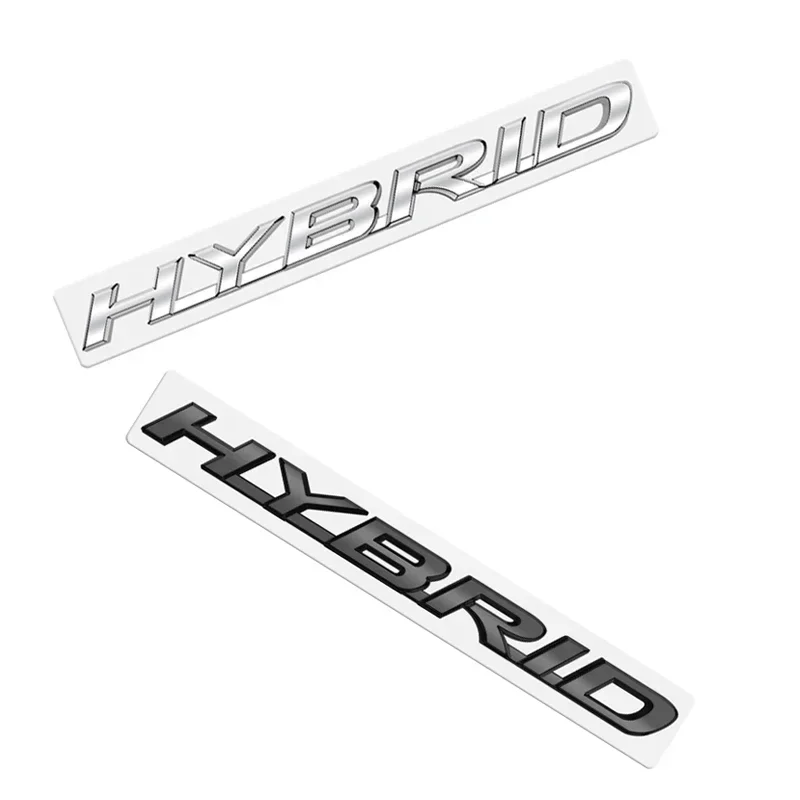 Metal Emblem Car Sticker Hybrid Badge Decal Body Trunk Decor for Lexus LS RX ES IS NX GX GS F SPORT Glossy Black Accessories