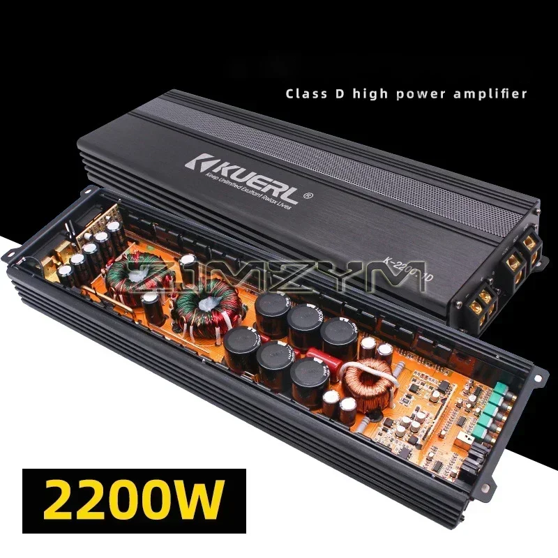 2200W Car Home Audio Power Amplifier Class D Single Channel Car Digital Amplifer Car Audio Amplifier