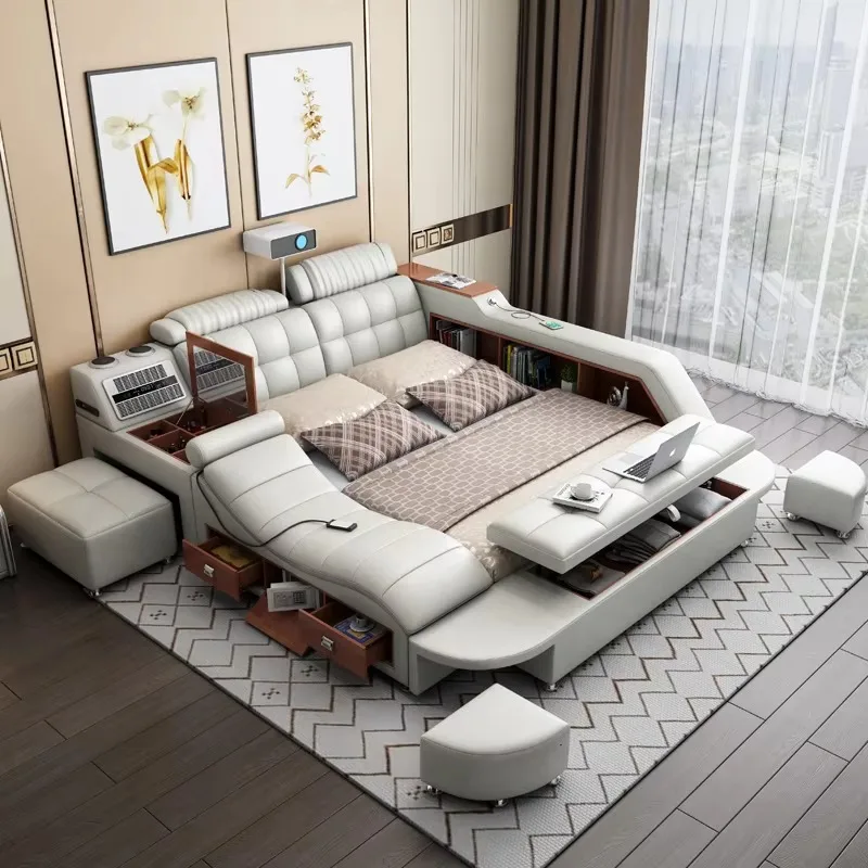 

Princess Multi Functional Bed Comforter Platform Frames Full Size Double Bed Twin Storage Bedframe Camas De Dormitorio Furniture