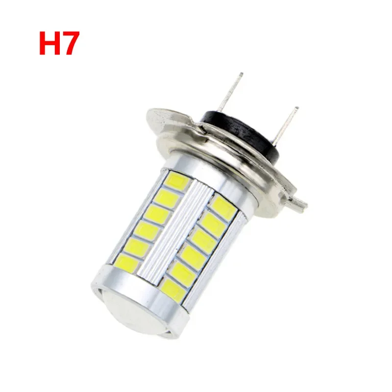 H4 H7 5630 33SMD 12V White Car LED Fog Lights Super Bright Auto LED Front Fog Light High Power Driving Lamp Bulbs