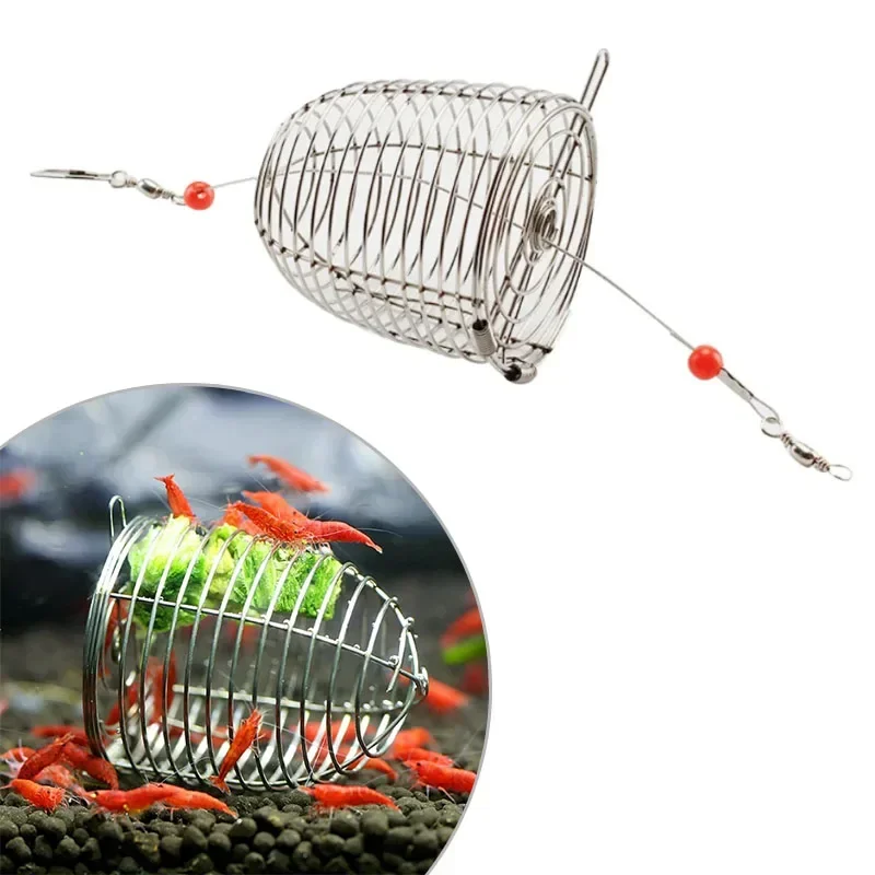 

Shrimp Feeding Dish Stainless Steel Shrimp Bowls Feed Dish Metal Container Bait Cage Fish Tank Accessories for Shrimp Foods