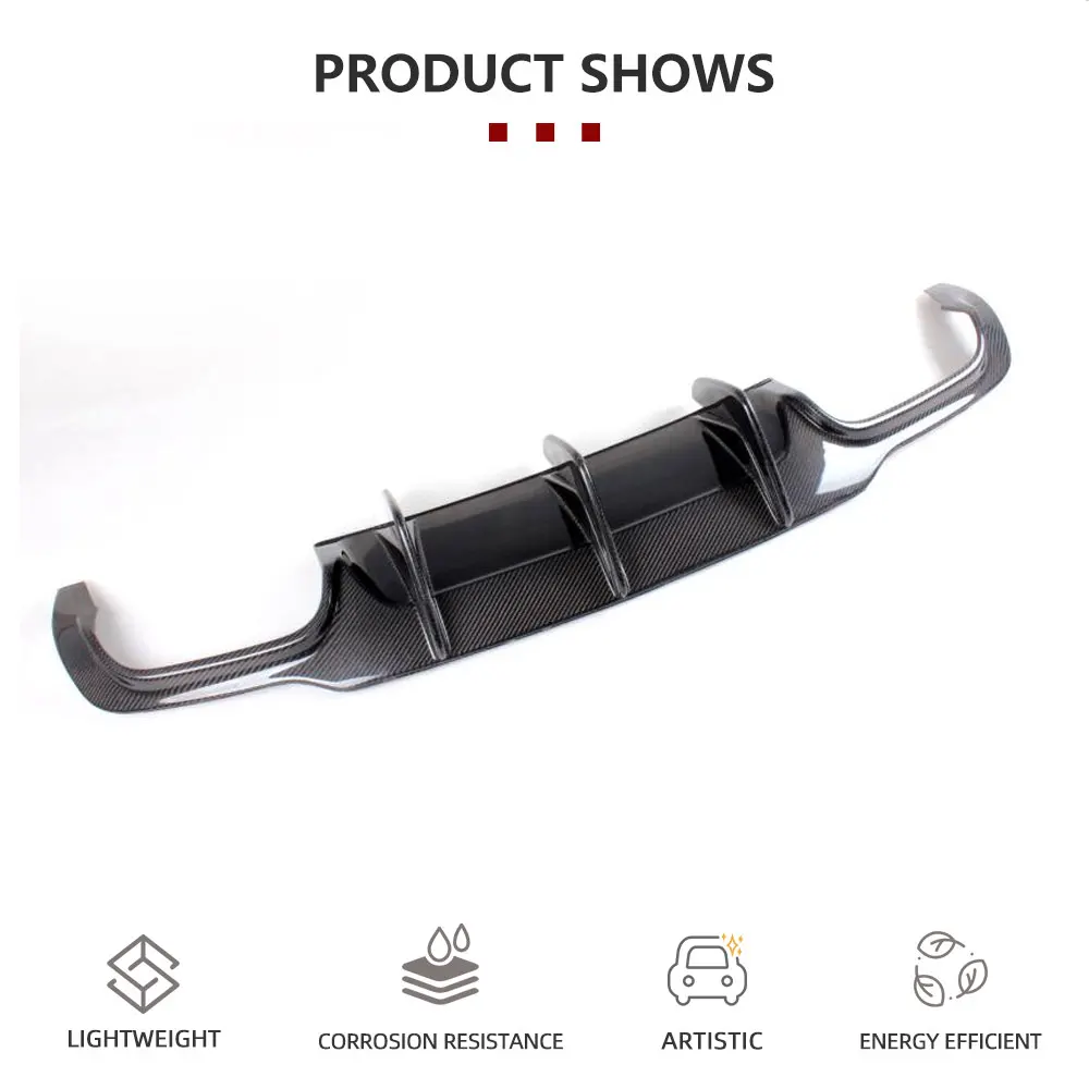 

Диффузор заднего бампера автомобиля из углеродного волокна для Mercedes Benz W204 C63 AMG C300 Sport 2012-2015, задний диффузор для губ, Spolier FRP